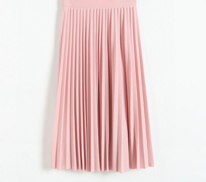 Pleated Midi Skirt