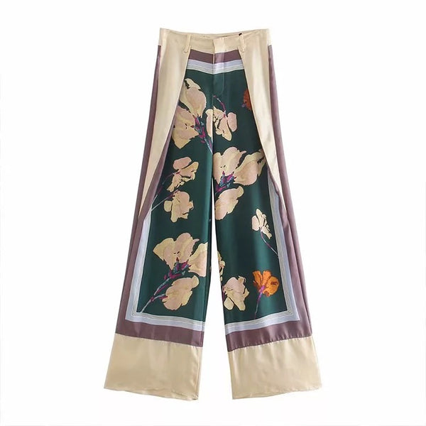 Satin Blend Palazzo Pant