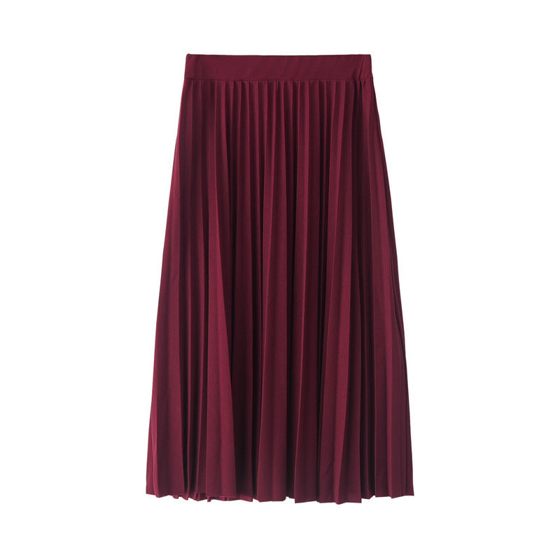 Pleated Midi Skirt